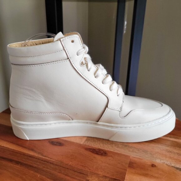 NISOLO  - Everyday Mid Top  Bone Leather Womens  Sneaker- SZ 7 - Picture 2 of 9